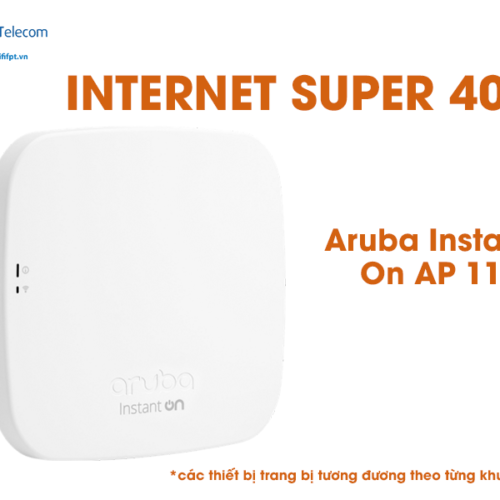 hình ảnh Aruba instant on ap 11 được trang bị ở gói cước internet super 400 dành cho doanh nghiệp của FPT