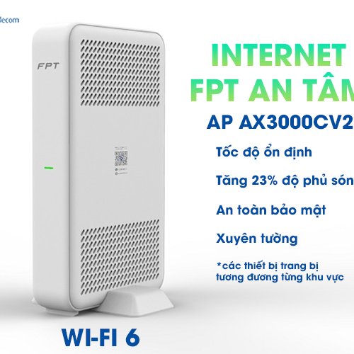 thiết bị wifi 6 ap ax3000cv2 ở gói cước internet fpt an tâm