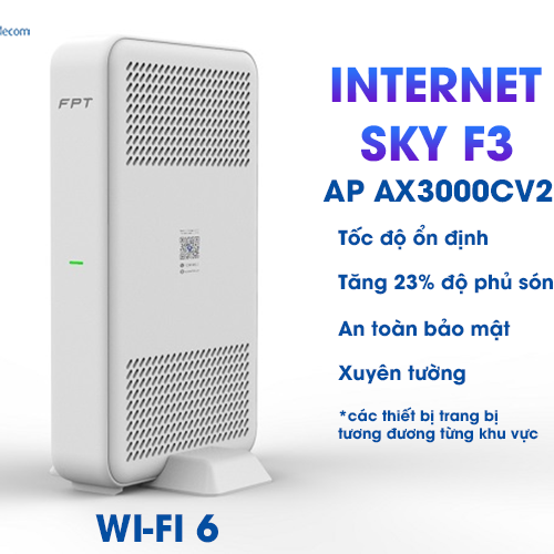 thiết bị wifi 6 ap ax3000cv2 trong gói cước internet sky f3 của fpt