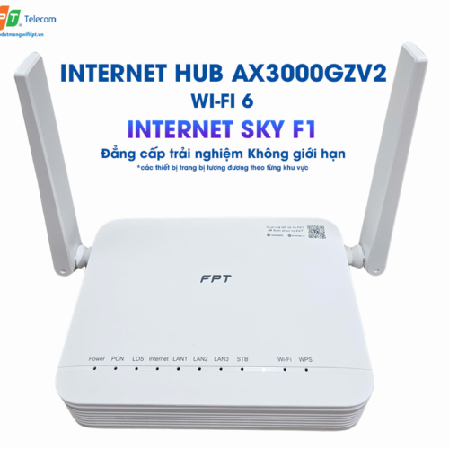 thiết bị wifi 6 ax3000gzv2 trong gói cước internet sky f1 của fpt