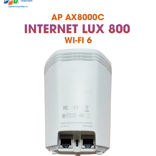 hình ảnh mặt sau AP ax8000c được trang bị khi khách hàng đăng ký dịch vụ internet Lux 800 của FPT
