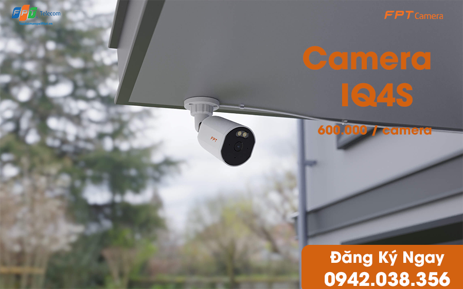 hình ảnh demo ngoài trời trên mái hiên của fpt camera iq 4s