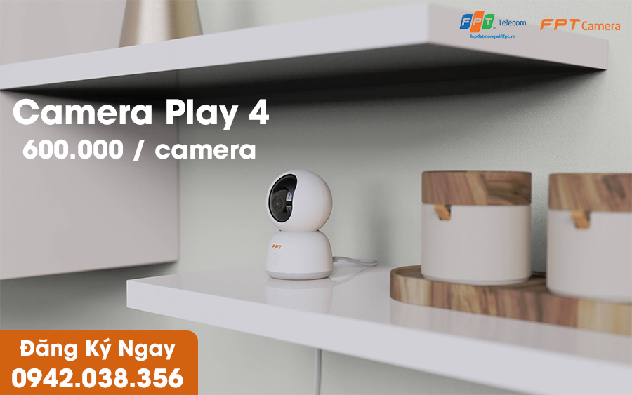 demo camera play 4 ở khu vực kệ trên cao, kết nối đa dụng