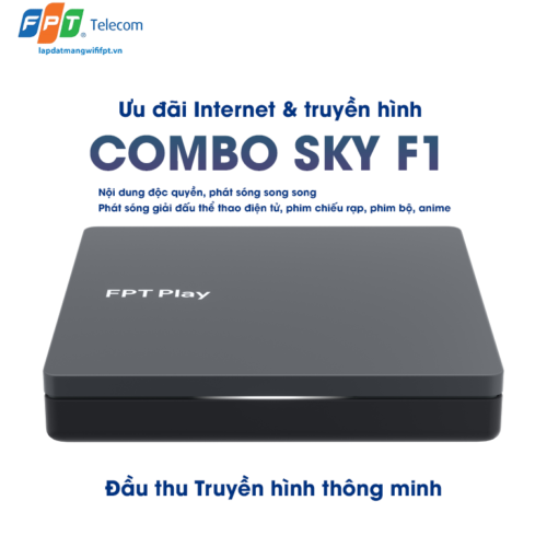 trang bị thiết bị đầu thu truyền hình thông minh T650 khi đăng ký gói cước combo sky f1