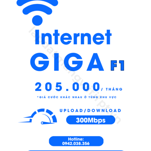 gói cước internet giga f1 của fpt giá chỉ từ 205k / tháng