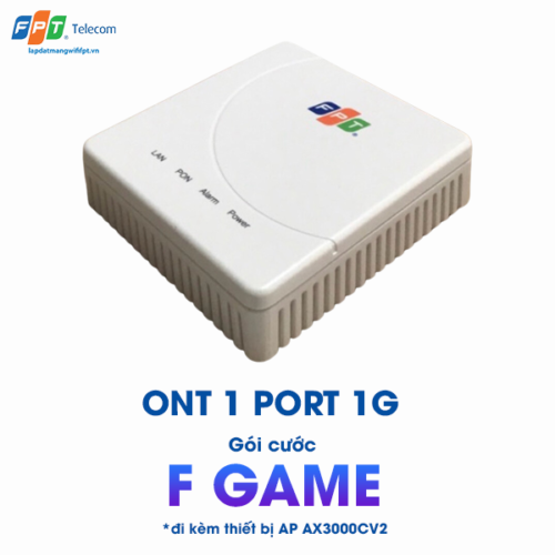 thiết bị ont 1port 1g ở gói cước internet fgame