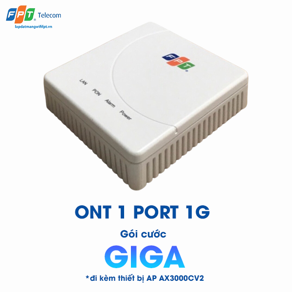 thiết bị ont 1port 1g ở gói cước internet giga của fpt