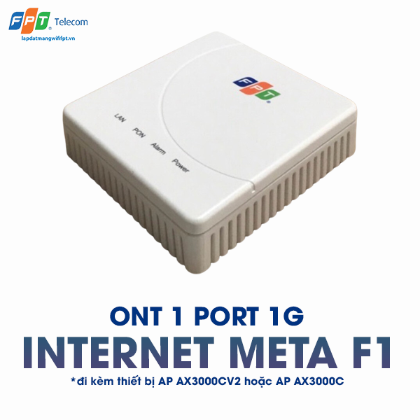 thiết bị ont 1 port 1g trong gói cước internet meta f1 của fpt