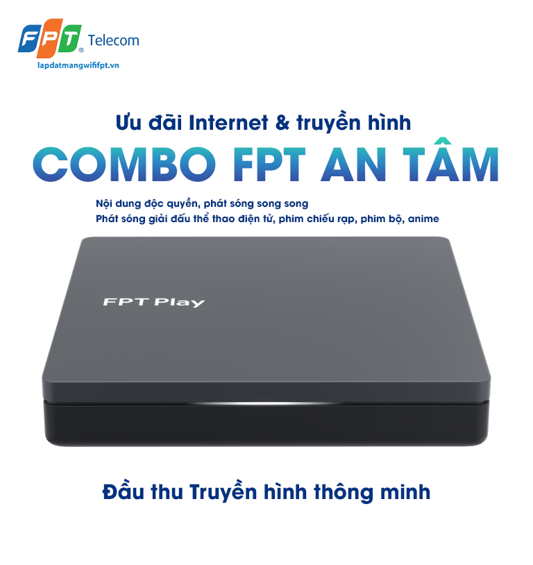 gói combo fpt an tâm trang bị thêm đầu thu truyền hình thông minh T650 cho khách hàng khi đăng ký